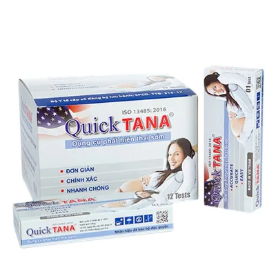 Hộp 12 que thử thai Quicktana 5mm