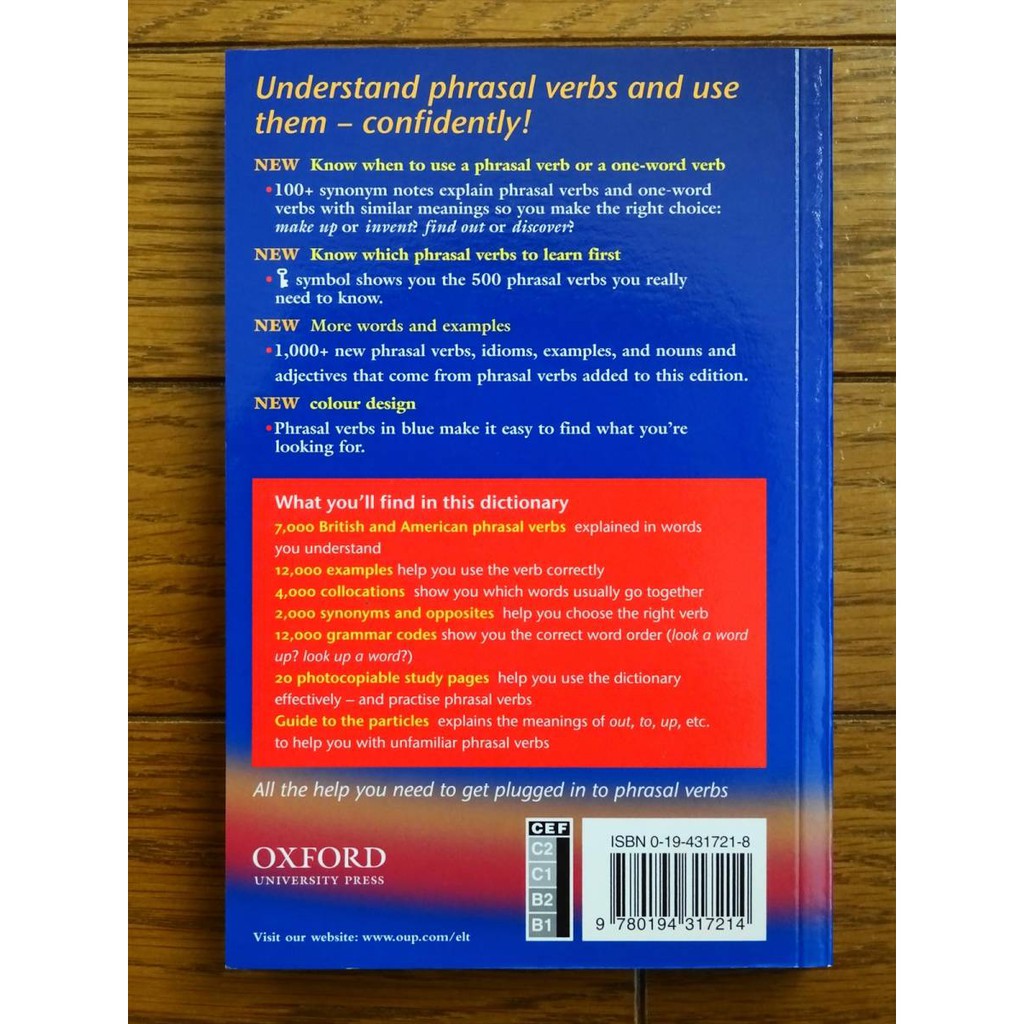 Từ Điển: Oxford Phrasal Verbs Dictionary ( Anh - Anh)