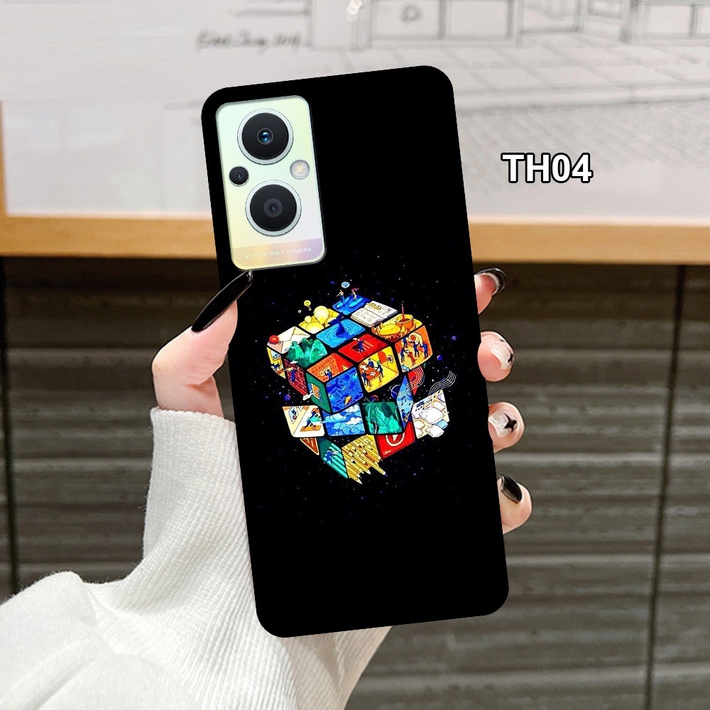 Ốp lưng oppo reno 7 5g - reno 7 z 5g - reno 7 pro ép kính chống bể hình dễ thương