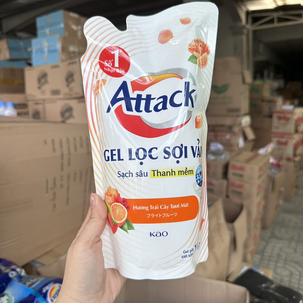 Combo 3 Túi Nước giặt quần áo ATTACK 1,4kg