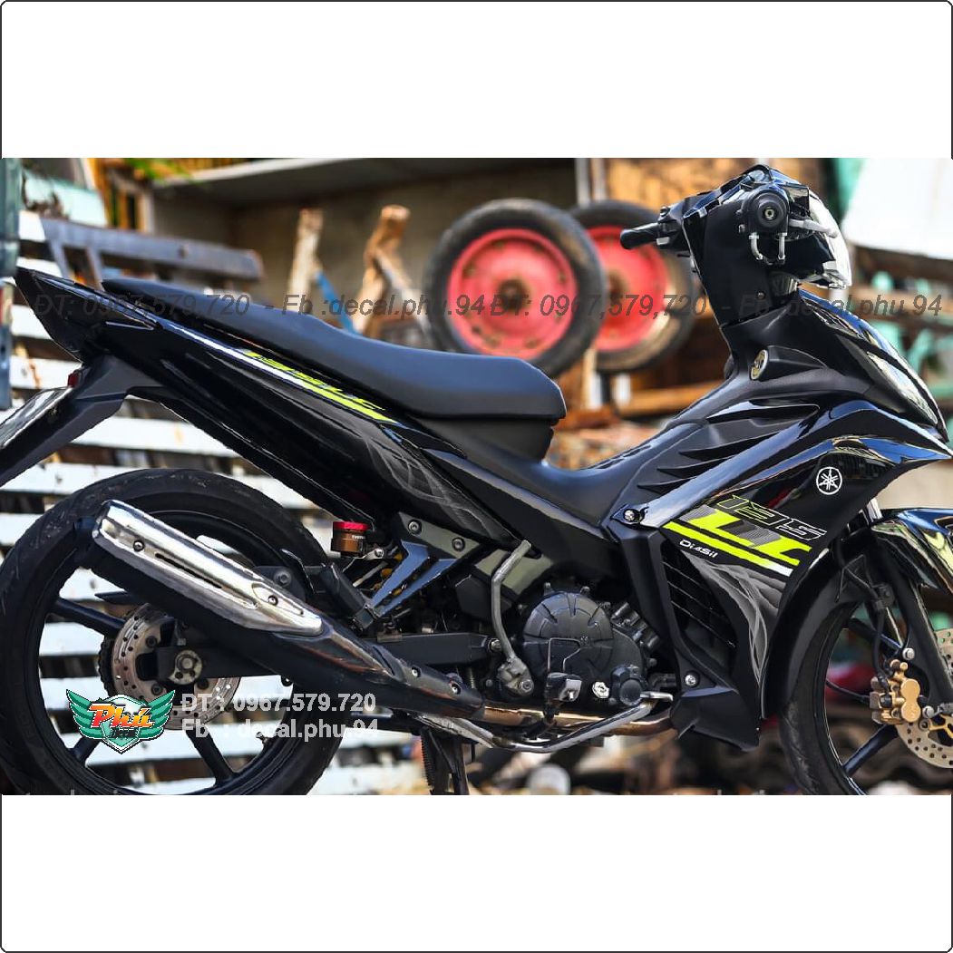 Tem rời exciter 135 đen lc mẫu 2021