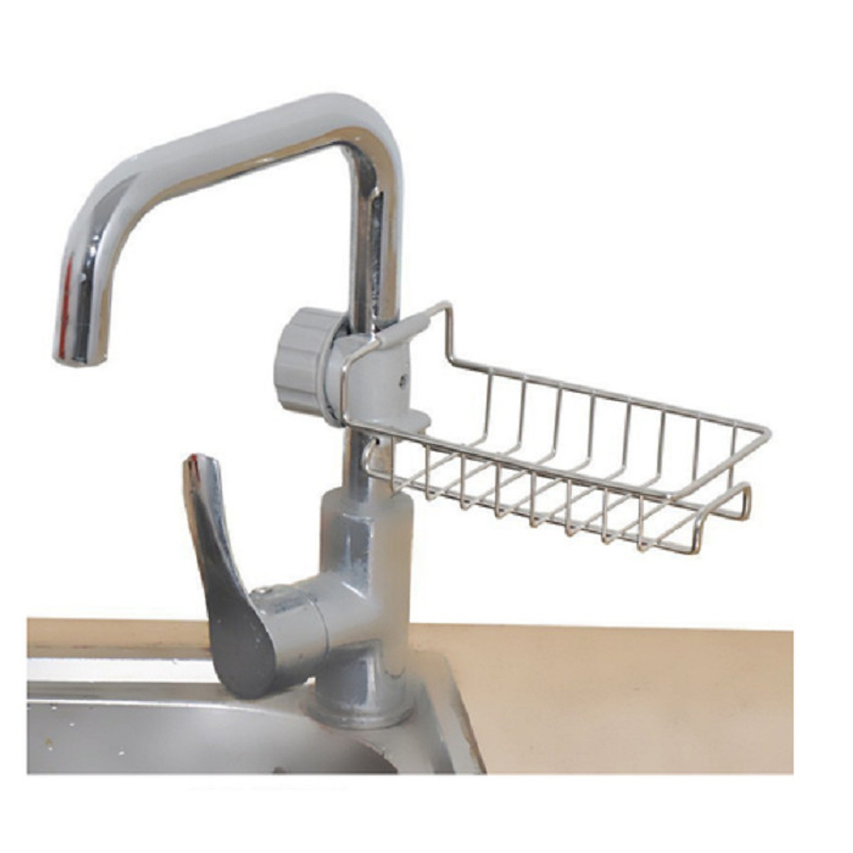 Kệ để đồ rửa chén cạnh vòi rửa