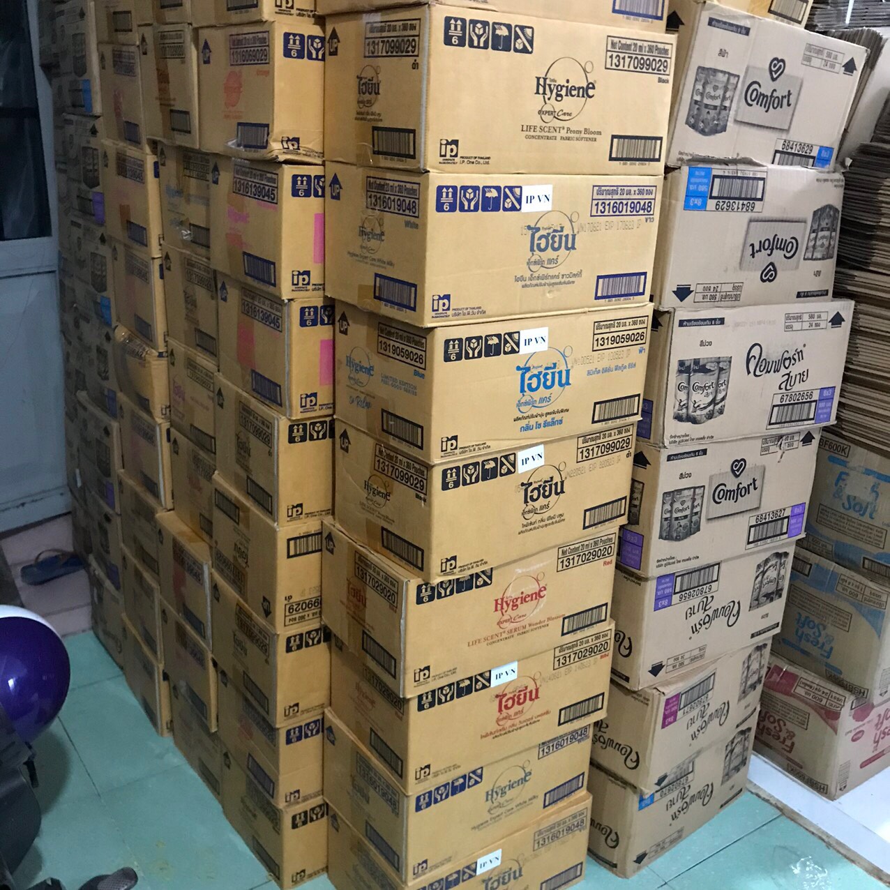 COMBO 10 DÂY Nước Xả Vải Đậm Đặc Hygiene Thái Lan (1 DÂY 12 GÓI)