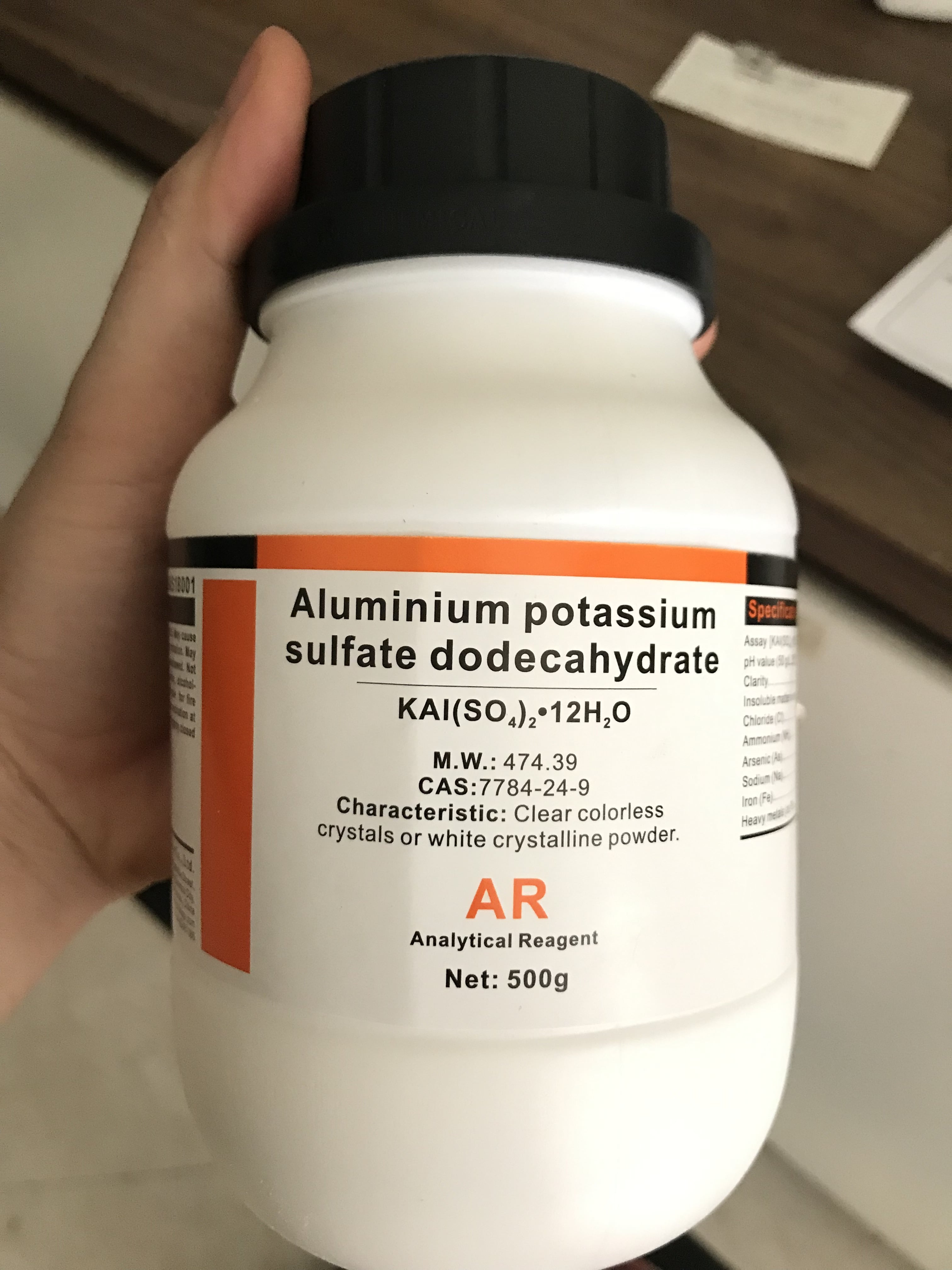 Phèn nhôm kal2 500g - phèn chua alk2 làm tinh thể