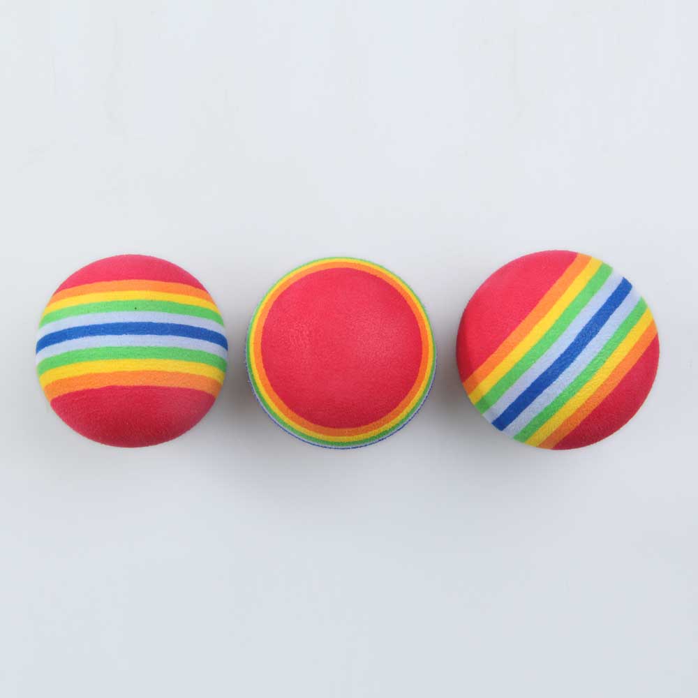 50 x Golf Swing Training Aids Indoor Practice Sponge Foam Rainbow Balls