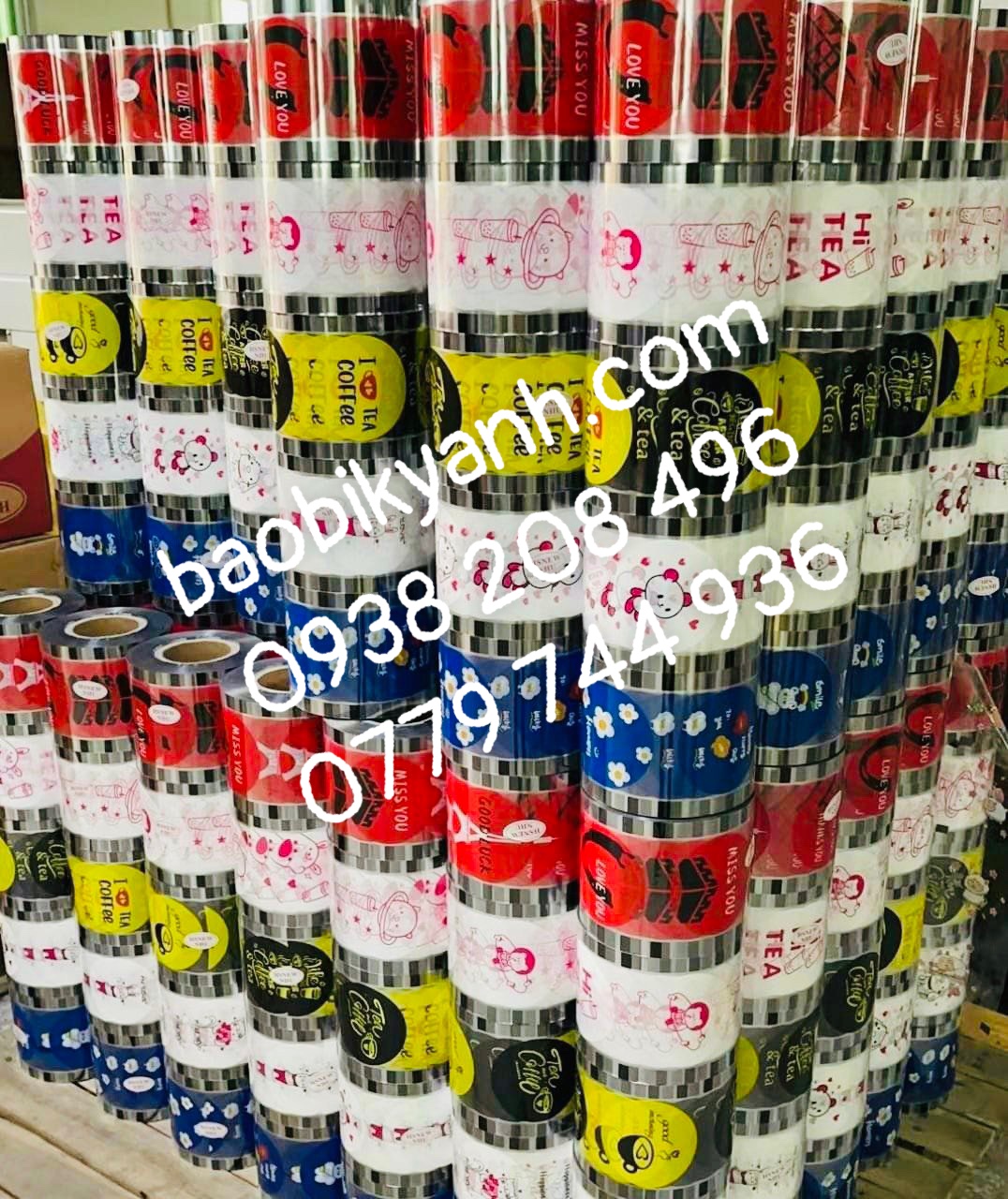 Màng ép ly/Keo dán miệng ly 2400 nắp