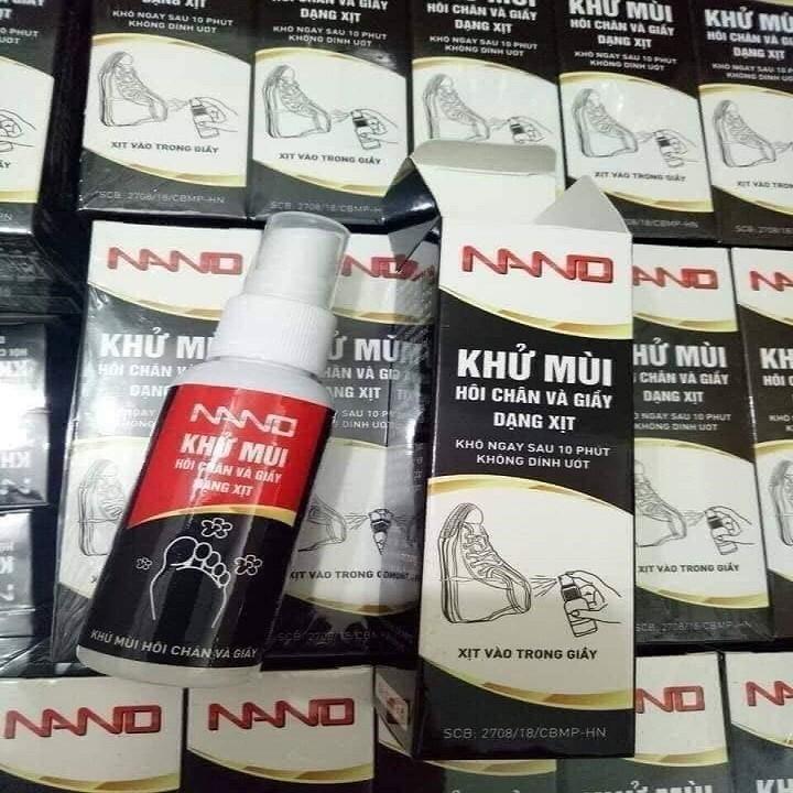 Bình Xịt Khử Mùi Hôi Chân Nano