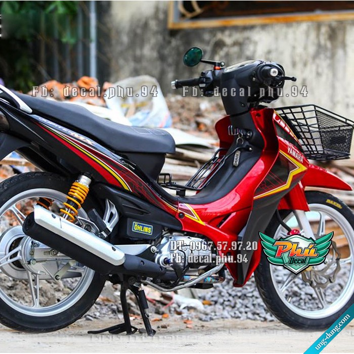 Tem rời Jupiter MX đen đỏ (P)