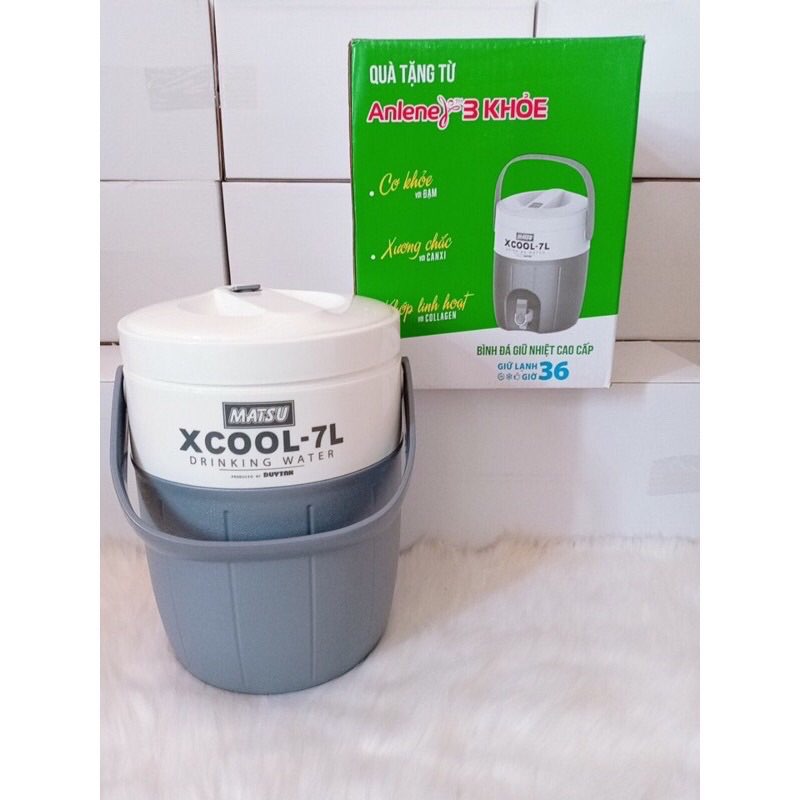 [HCM]Bình đá giữ nhiệt cao cấp 7L- Quà tặng từ Anlene