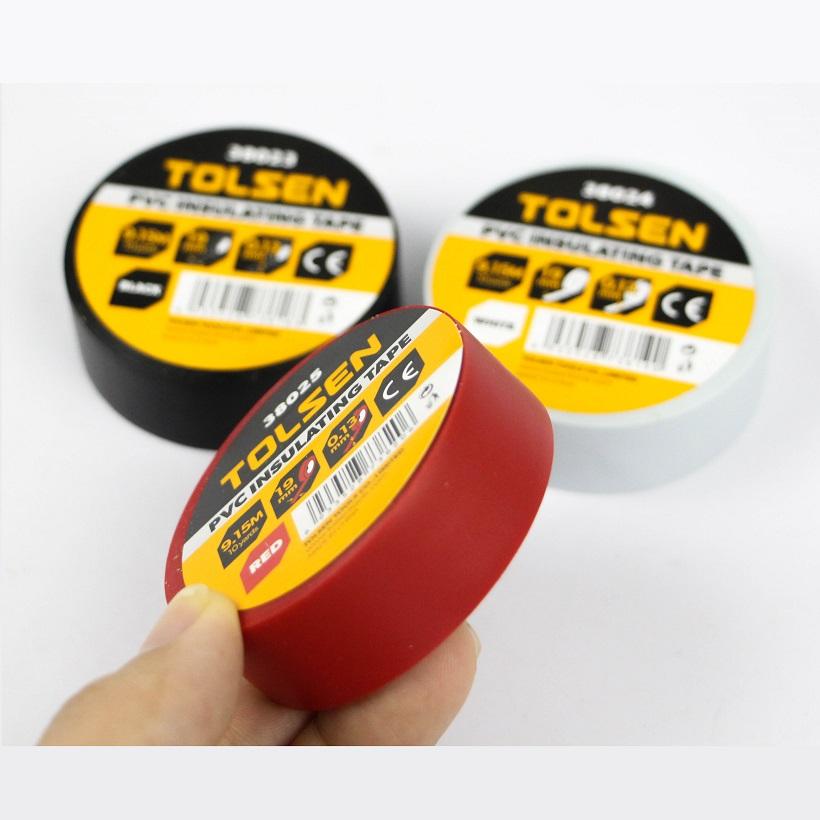 BĂNG KEO ĐIỆN TOLSEN 38023- 19mm( black)