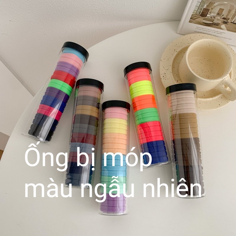 Set ống 20 sợi thun cột tóc nữ dễ thương và tiện lợi