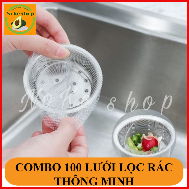 Combo 100 túi lọc rác thông minh cho bồn rửa chén bồn rửa bát