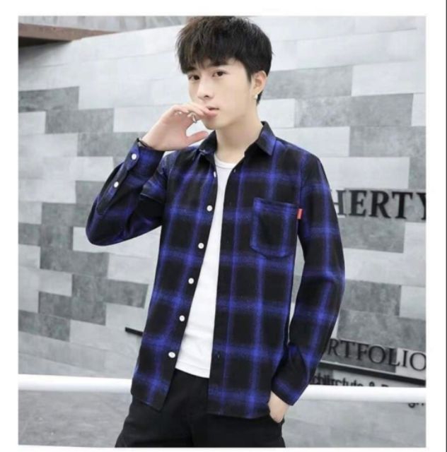 Áo sơ mi caro nam phối hình sao 5 cánh siêu phá cách nam MẠNH MẼ CÁ TÍNH(HOT)