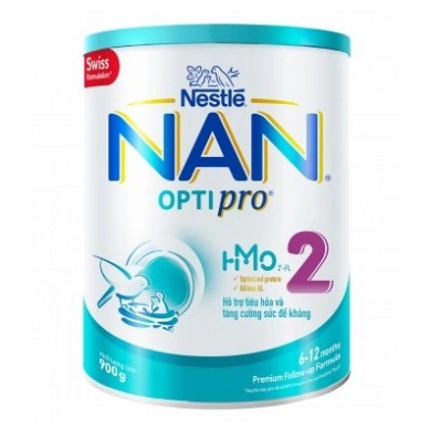[Date 11.2024] Sữa Bột Thụy Sỹ Nan Optipro số 2 lon 900g