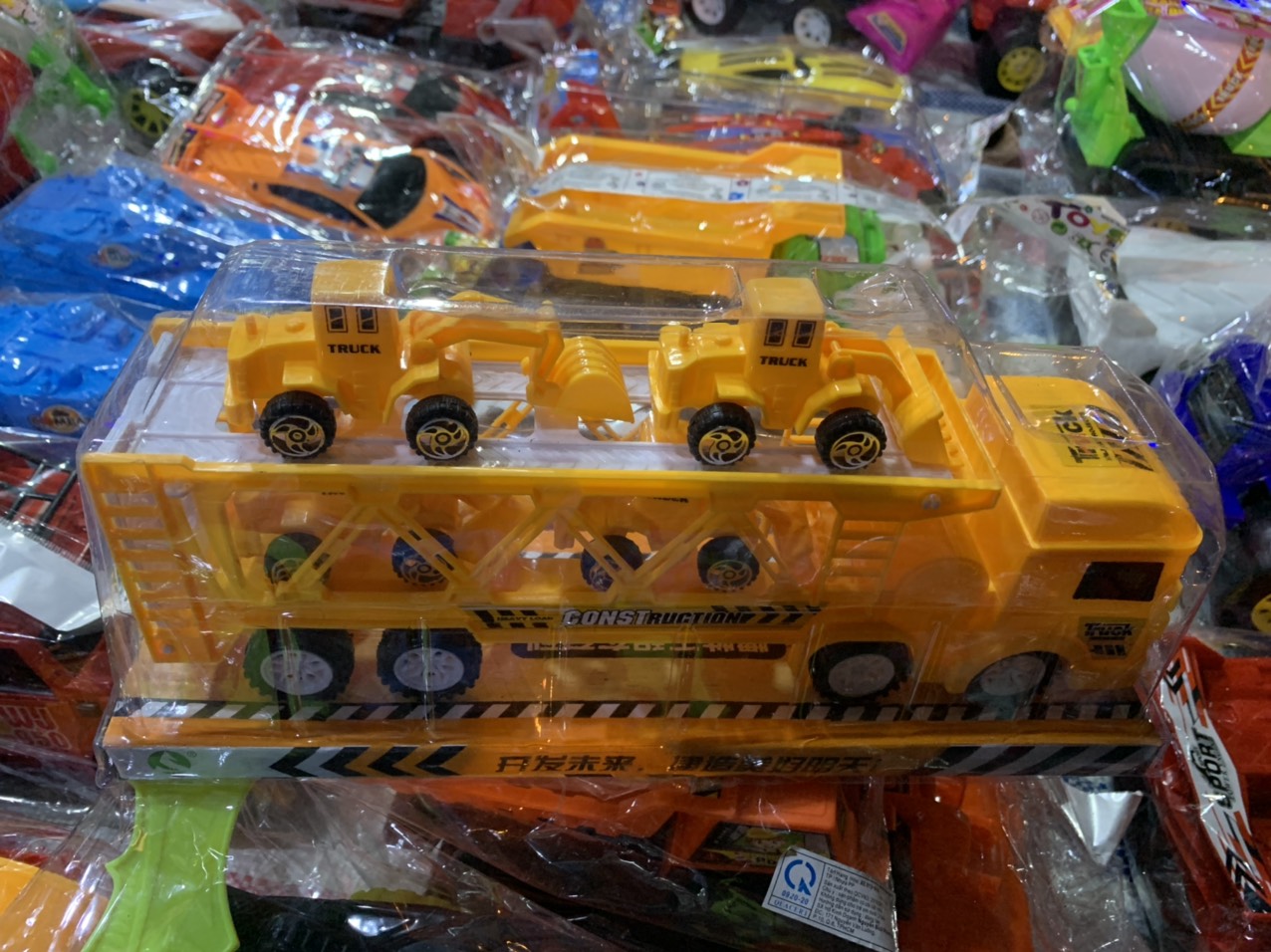 Bộ đồ chơi xe công trình cho bé(hình thật)
