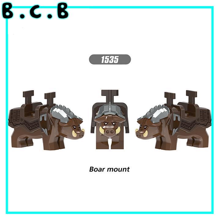 Linh Dương và Heo Rừng Đồ Chơi Lắp Ráp Boar Mount và Bighorn Sheep Mount Mô Hình Động Vật Thú Cưỡi X1535 X1536
