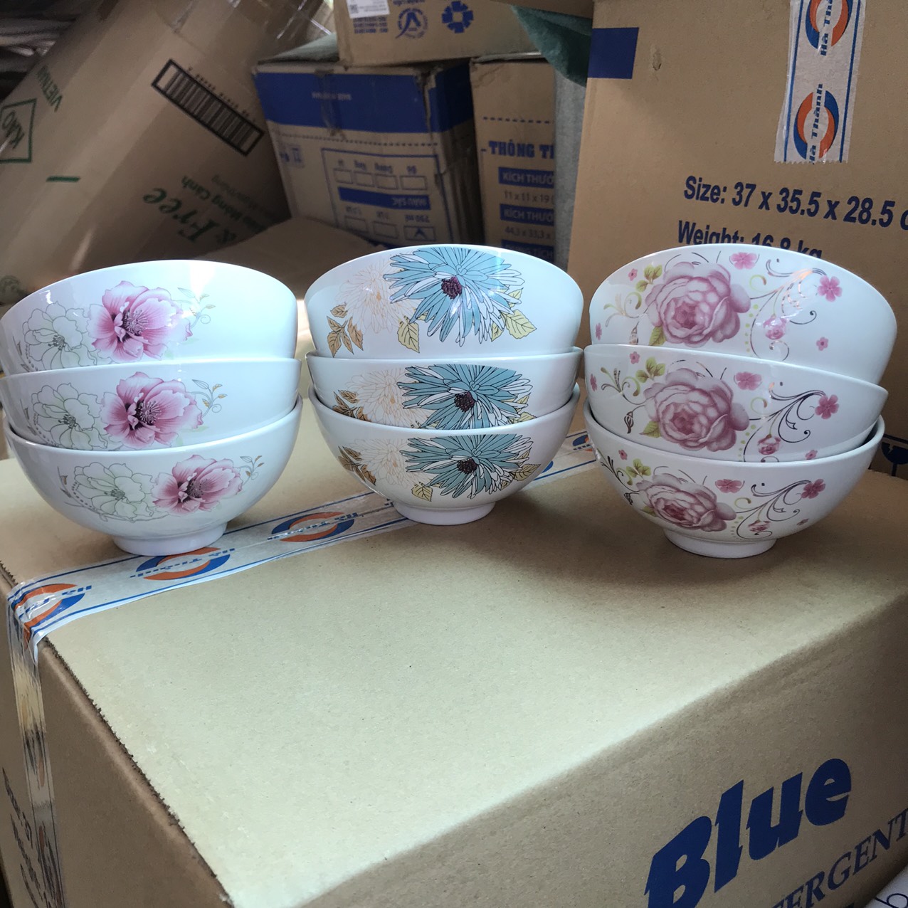 Combo 10 chén sứ dễ thương ( hình ngẫu nhiên)