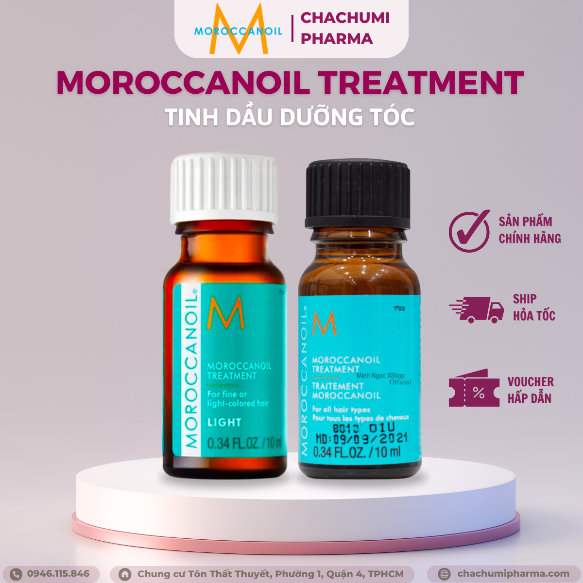 [TPHCM] Tinh dầu dưỡng tóc MOROCCANOIL minisize 10ML