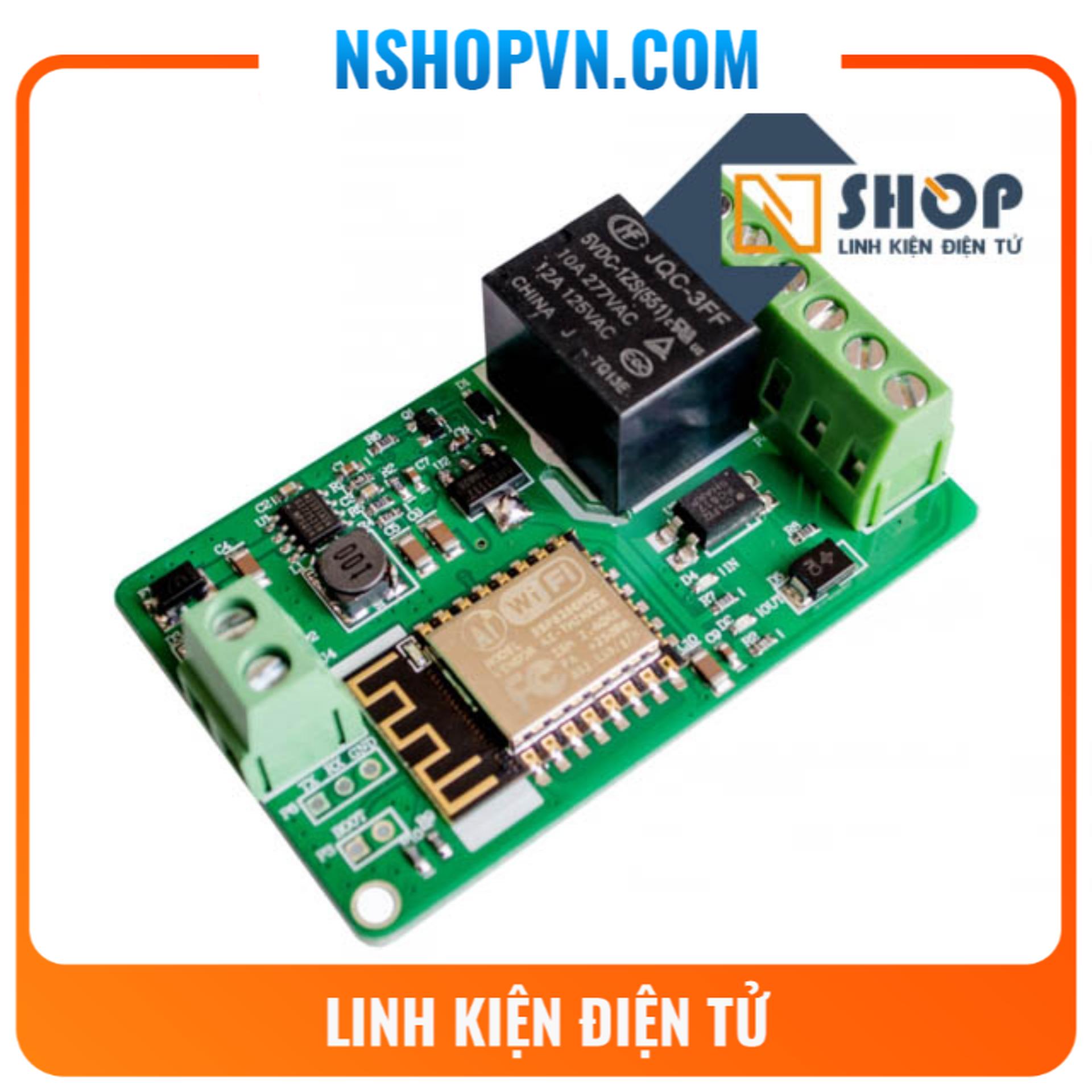 Mạch điều khiển wifi relay ESP8266 V12