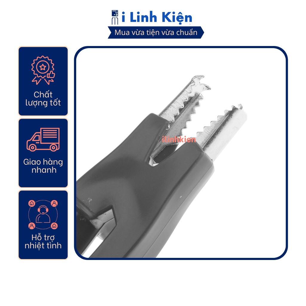 Đầu kẹp cá sấu loại tốt 1 cặp.