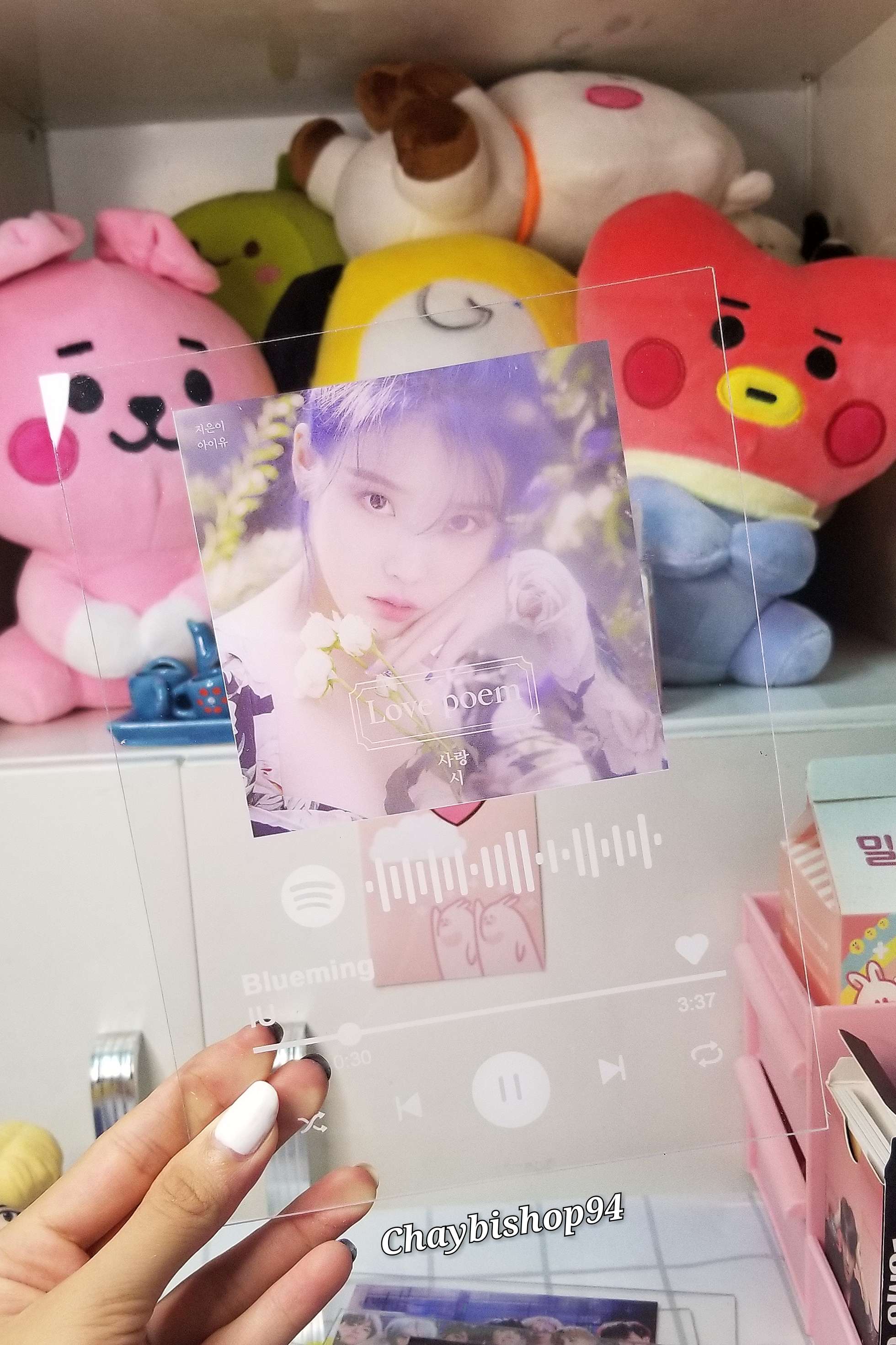 Khung ảnh mica spotify size A5 BTS BLACKINK IU
