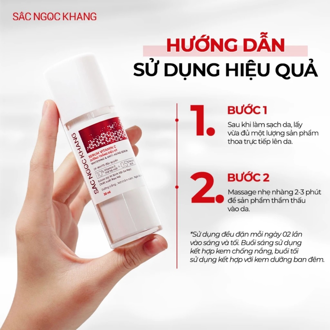 (Chính hãng) Serum dưỡng trắng da Sắc Ngọc Khang 30ml