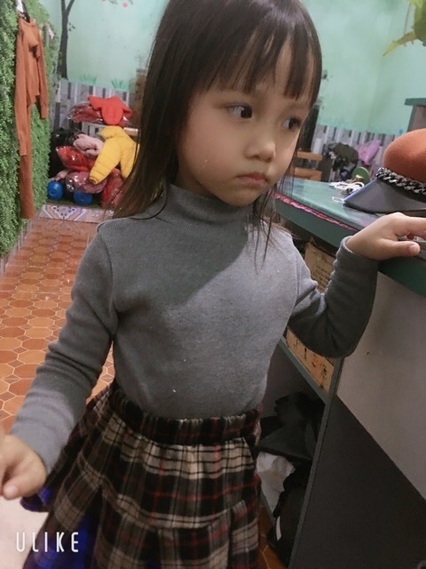 Áo len tăm cao cổ cho bé trai và gái