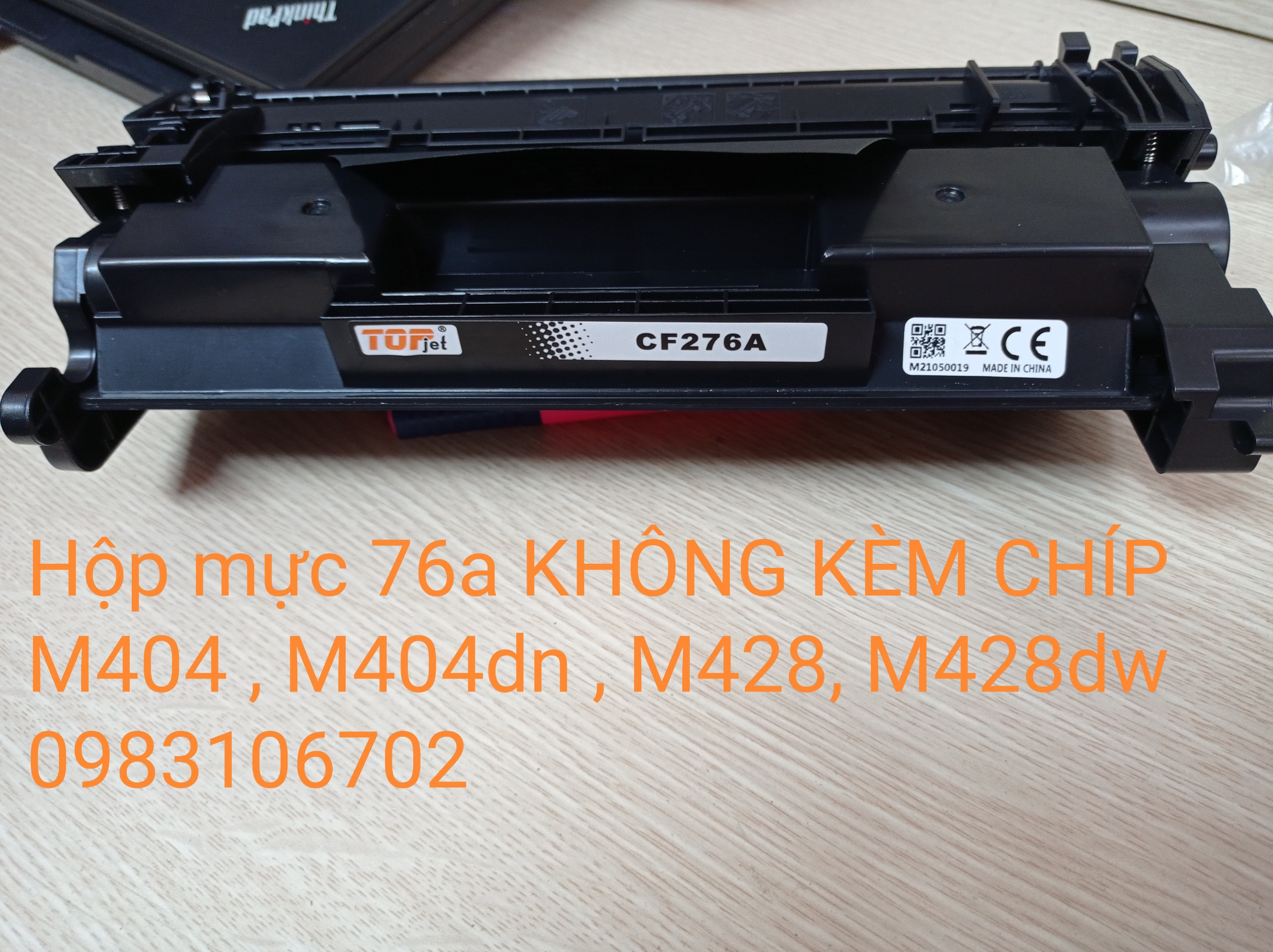 Hộp mực HP 76A CF276A CRG057 cho máy in HP M404n, M428DW Canon LBP 223dw/ 226dw ( HỘP MỰC MỚI KHÔNG CHÍP )