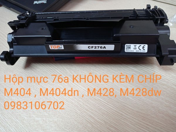 Bảng giá Hộp mực HP 76A CF276A CRG057 cho máy in HP M404n, M428DW Canon LBP 223dw/ 226dw ( HỘP MỰC MỚI KHÔNG CHÍP ) Phong Vũ