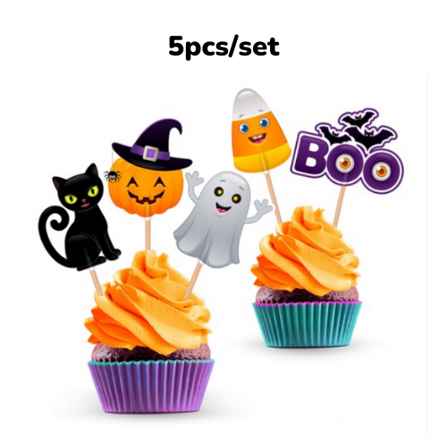 Tem cắm bánh Cupcake chủ đề Halloween bbhl11