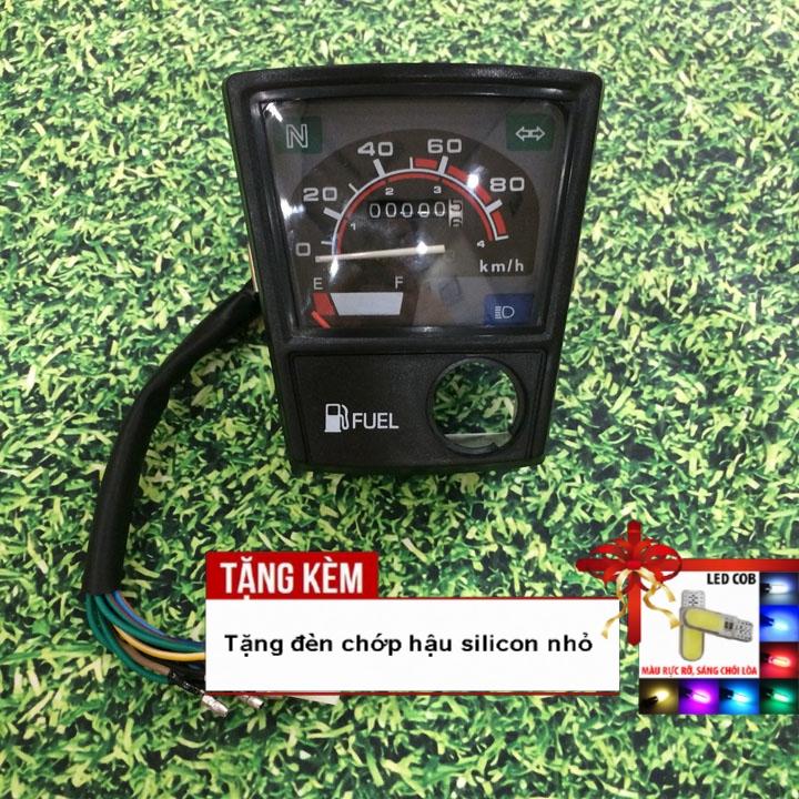 Tặng  kèm chớp hậu silicon - [CHẤT NHƯ NƯỚC CẤT] Đồng hồ tốc độ xe CUB 82 trọn bộ OX448  - , linh phụ kiện xe máy giá rẻ