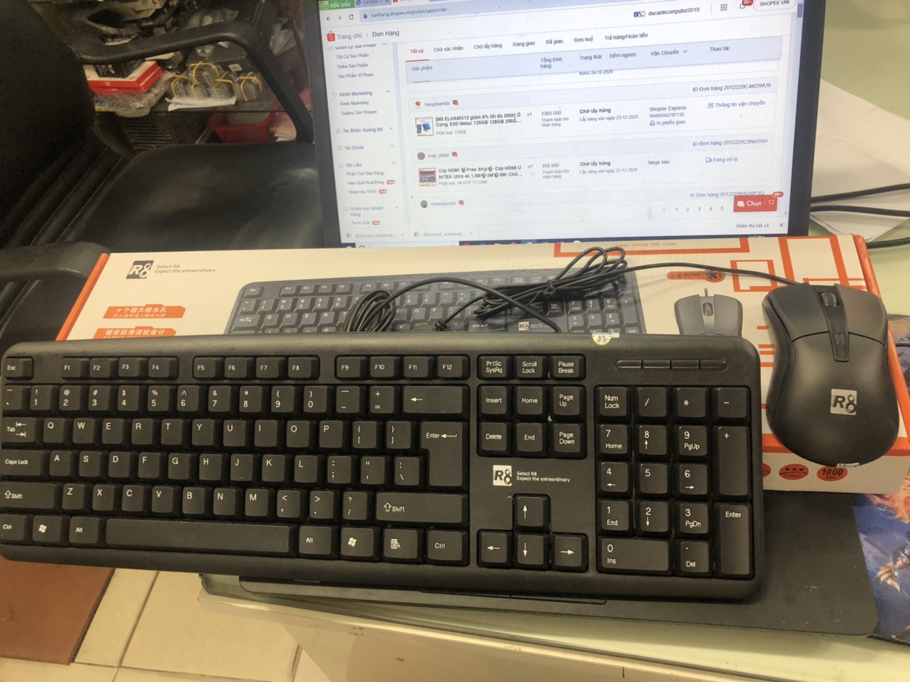 Combo phím dây chuột R8 1901