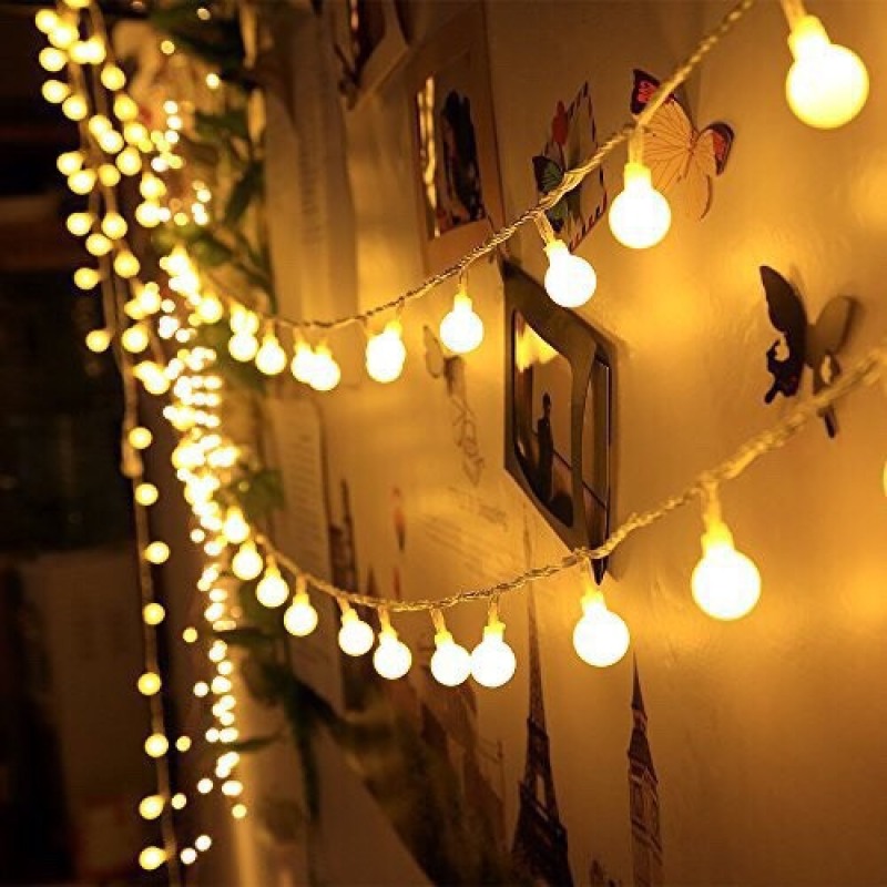 Bảng giá (CÓ PHÍCH NỐI ĐIỆN) DÂY ĐÈN LED 6M 40 BÓNG ĐÈN LED CHERRY BALL TRANG TRÍ NOEL LỄ TẾT.