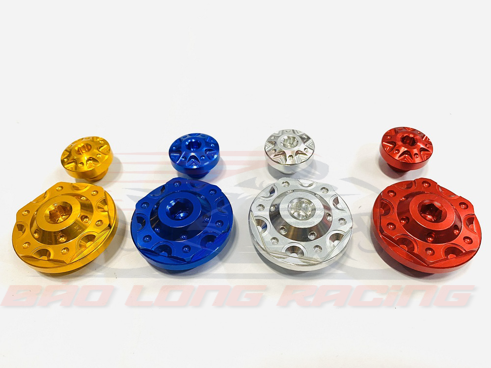 Ốc Mâm Lửa Nhôm lên màu Gr5 kiểu Salaya gắn xe máy Wave,Dream,Winner...