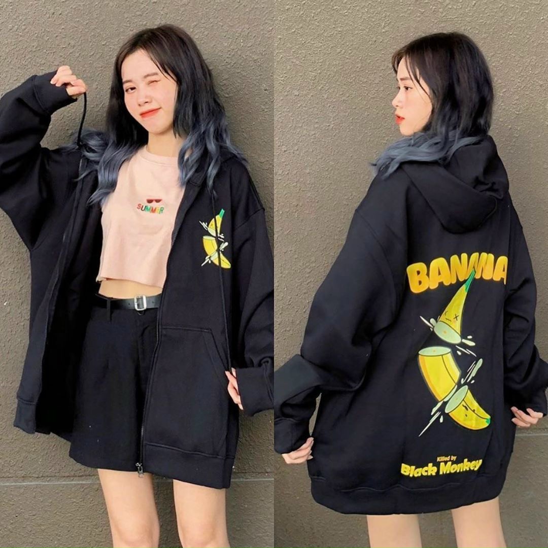 [FREESHIP TOÀN QUỐC] - ÁO KHOÁC HOODIE BÂNÂNA CẮT LÁT SIÊU ĐỘC LẠ CÁ TÍNH - HÌNH CHỤP THẬT