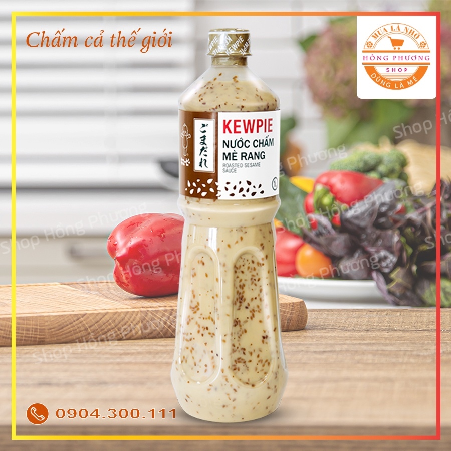 ๑◆☂  Nước Chấm Mè Rang Kewpie - chai 1 lít