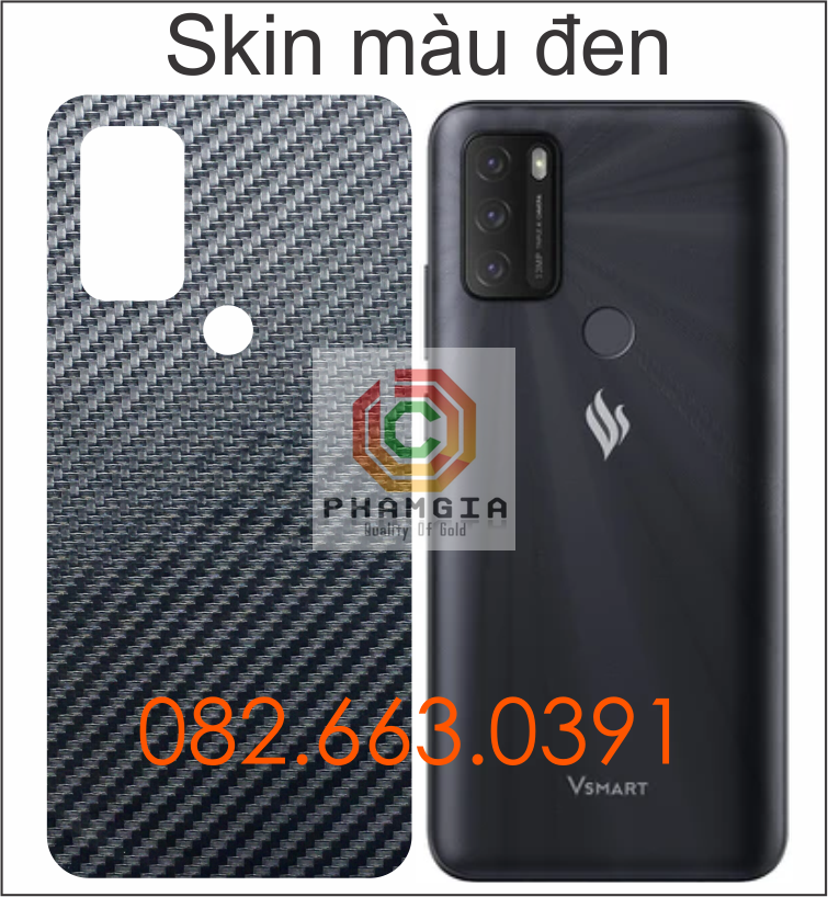 Miếng dán mặt lưng skin carbon Vsmart Star 5