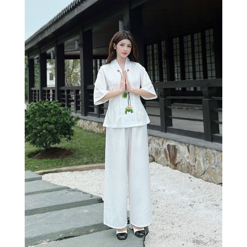 ĐỒ LAM ĐI LỄ CHÙA  BL THÊU