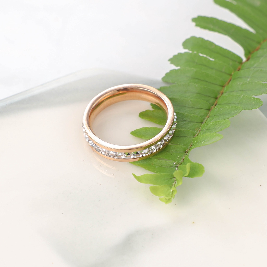 Nhẫn Nam Nữ LAMY Eternity Ring Rose Gold 8022RG