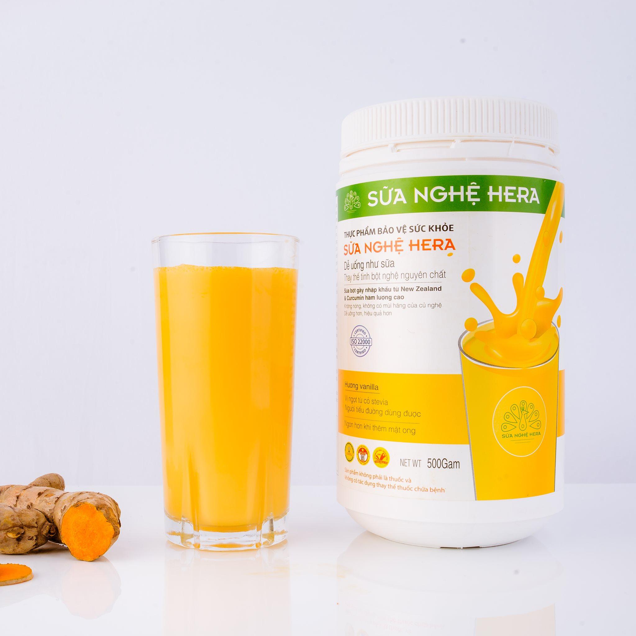 [HCM]COMBO 2 SỮA NGHỆ HERA 500 GRAM + TẶNG MASK SAFFRON