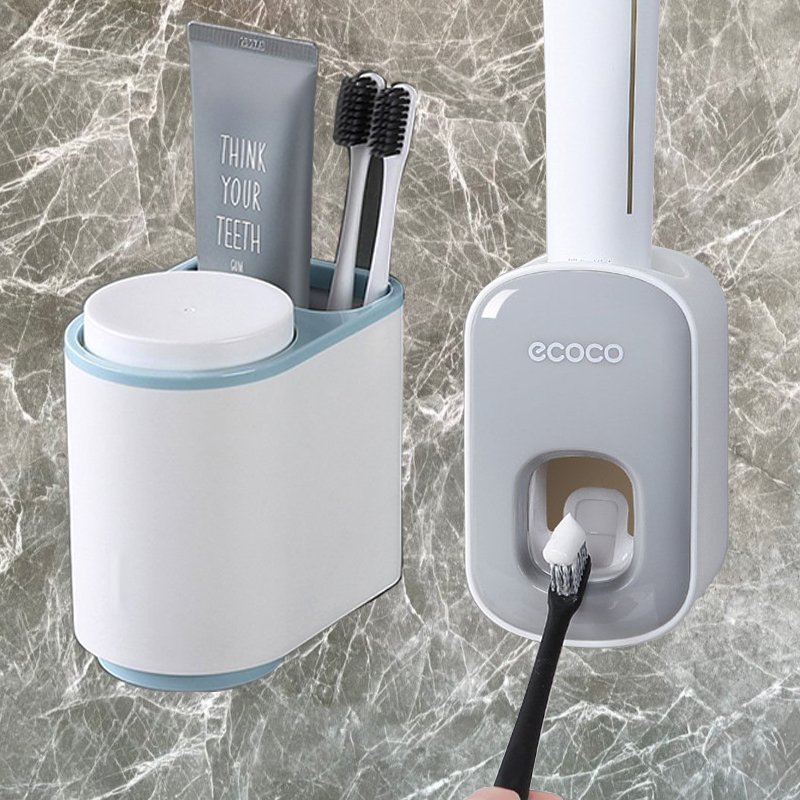 Combo kệ đựng E1905 và nhả kem đánh răng E1922