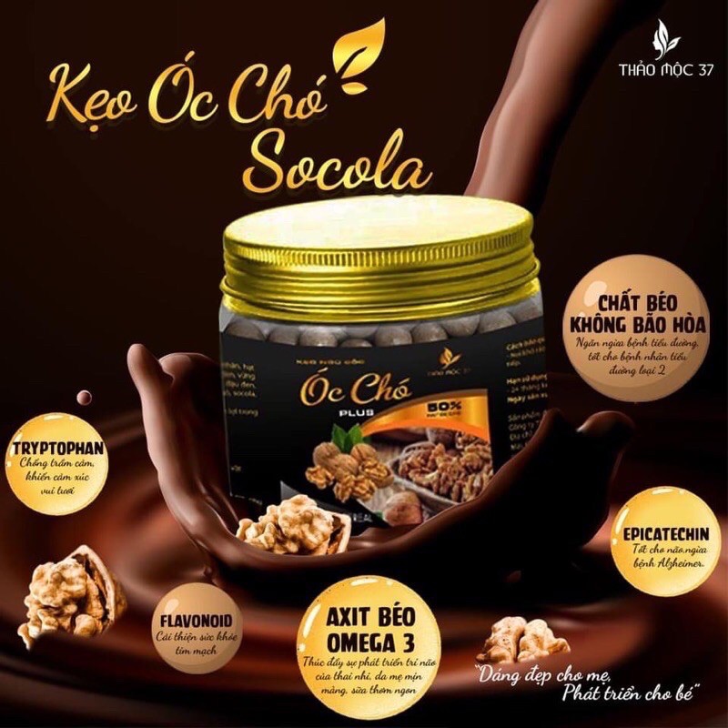 Kẹo Ngũ Cốc Óc Chó Thảo Mộc 37 (mẫu mới)