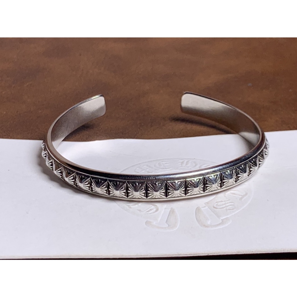 Silver full box gold chrome heart flower cuff-chrome heart shop