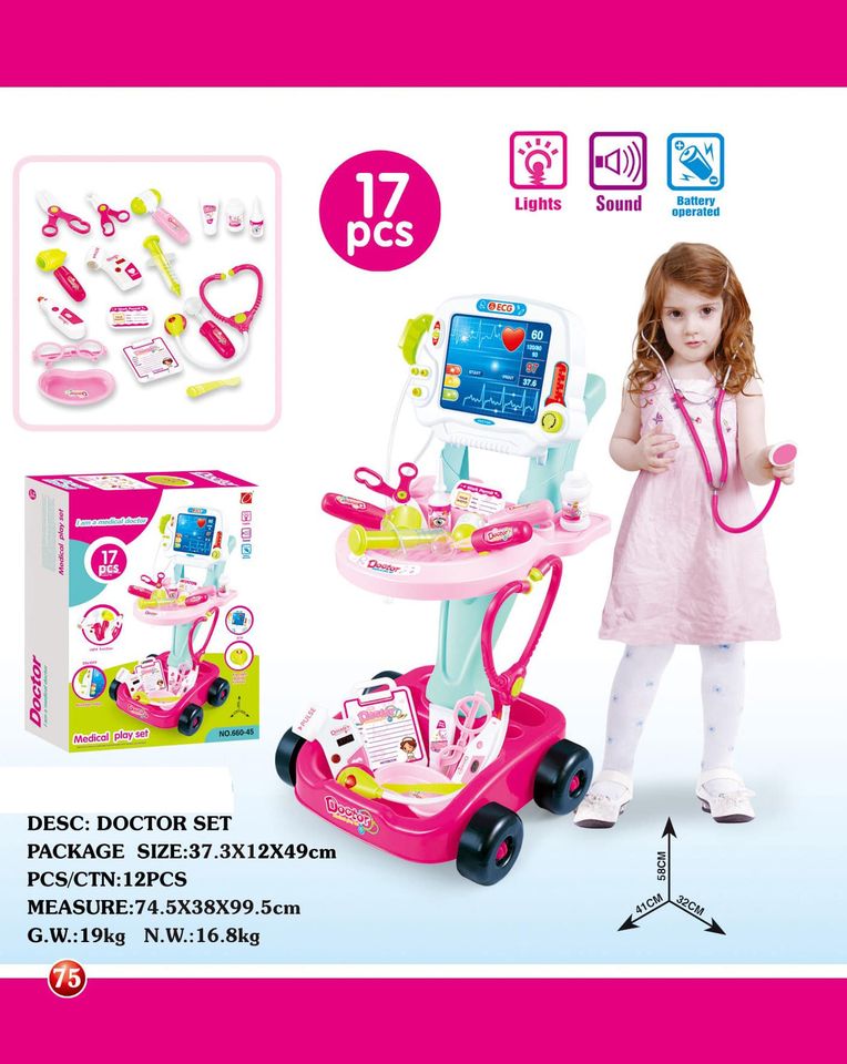 Xe đẩy bác sĩ cỡ lớn cho Bé