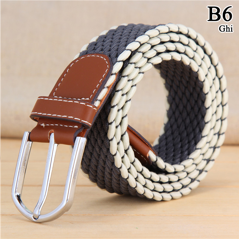 Thắt lưng vải dù co giãn B - 12 màu