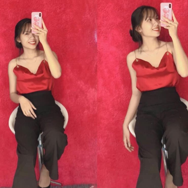 Áo phi cổ đổ xích khoen siêu hot hit