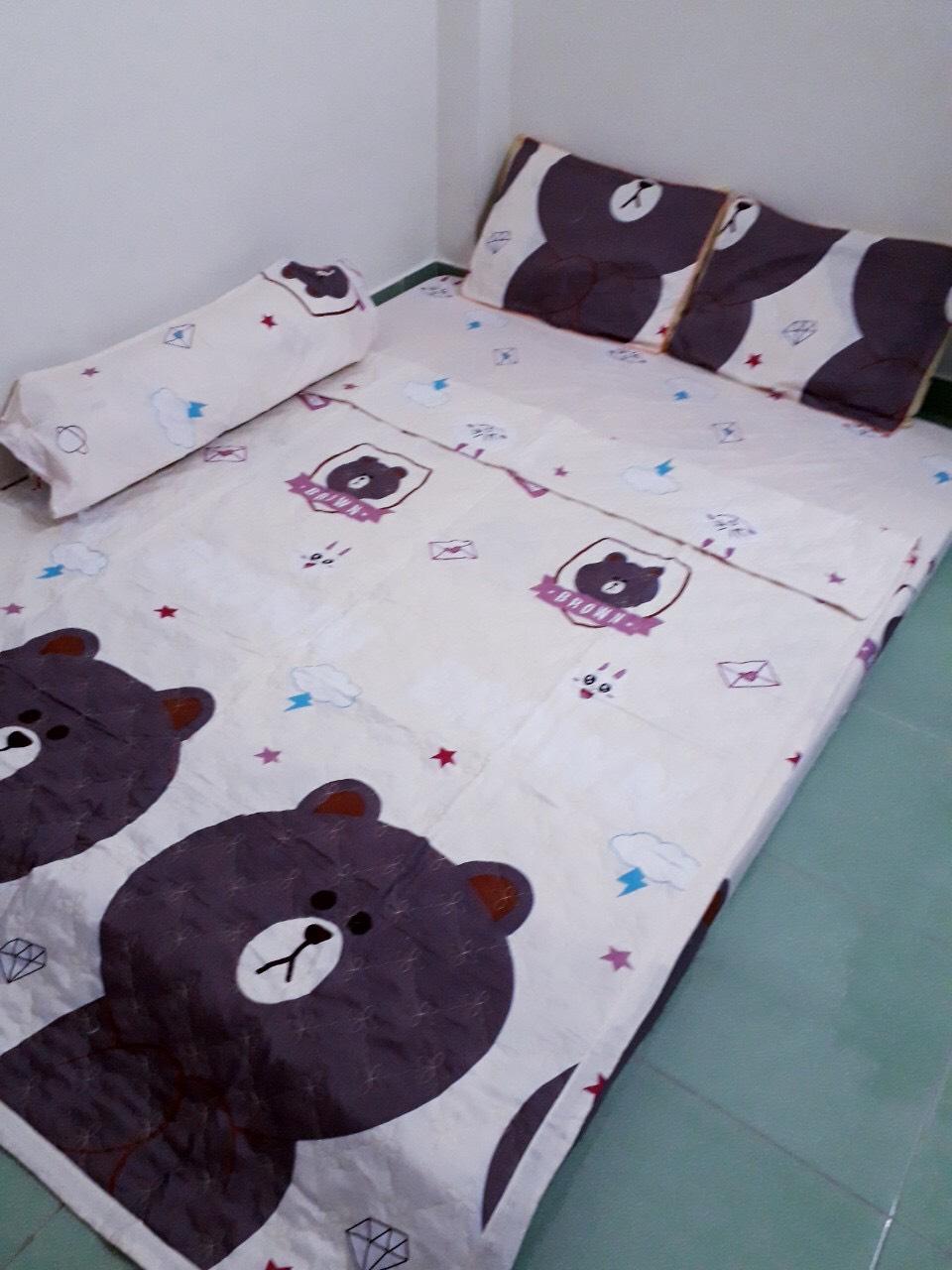 bộ chăn drap 5 món - drap giường