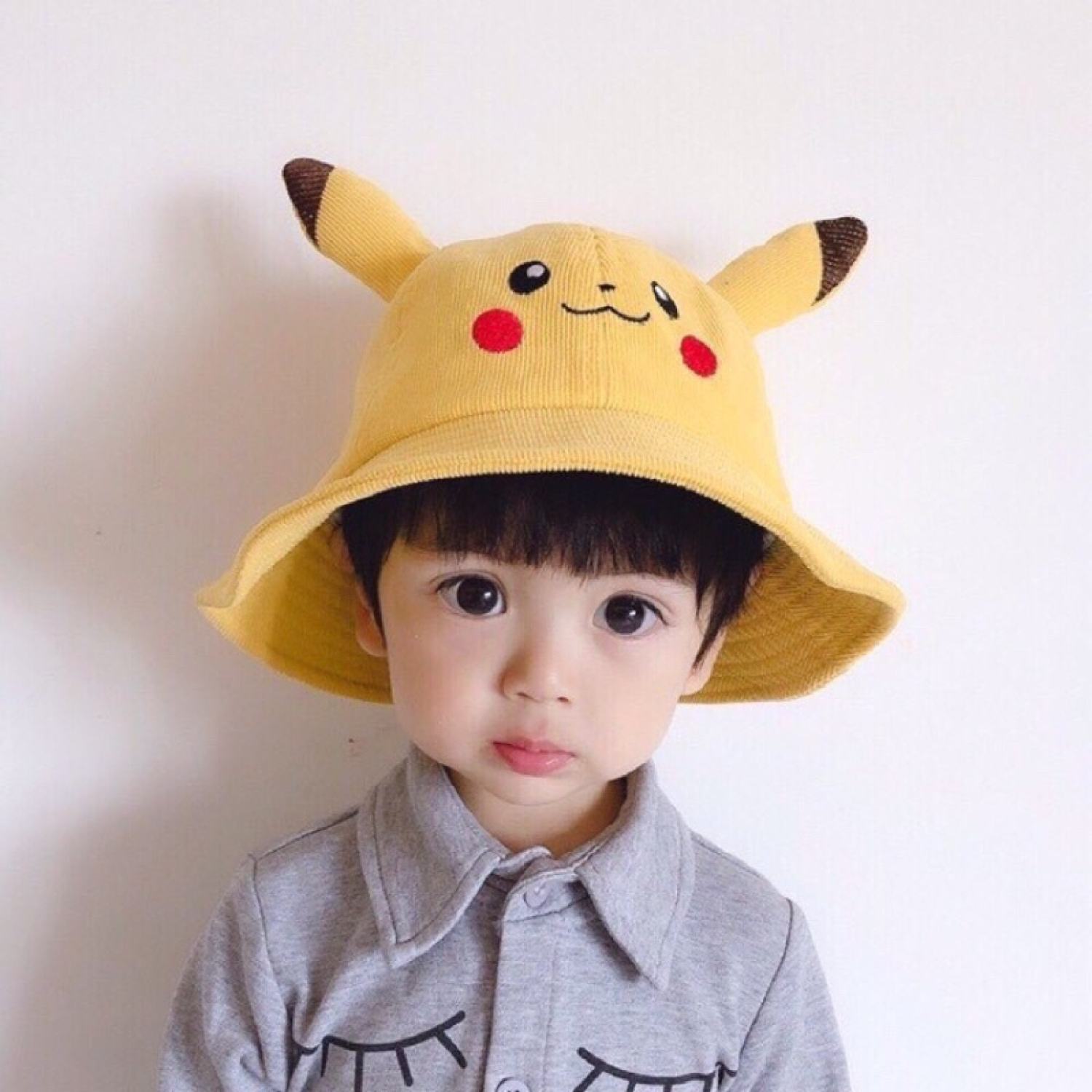 Mũ nón pikachu vành tròn siêu dễ thương cho bé