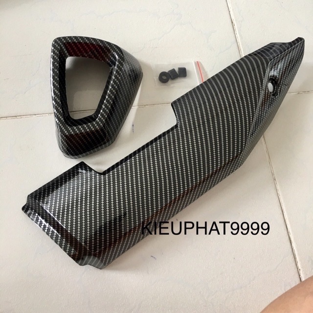 Ốp pô Winner X kèm chụp đít pô CarBon