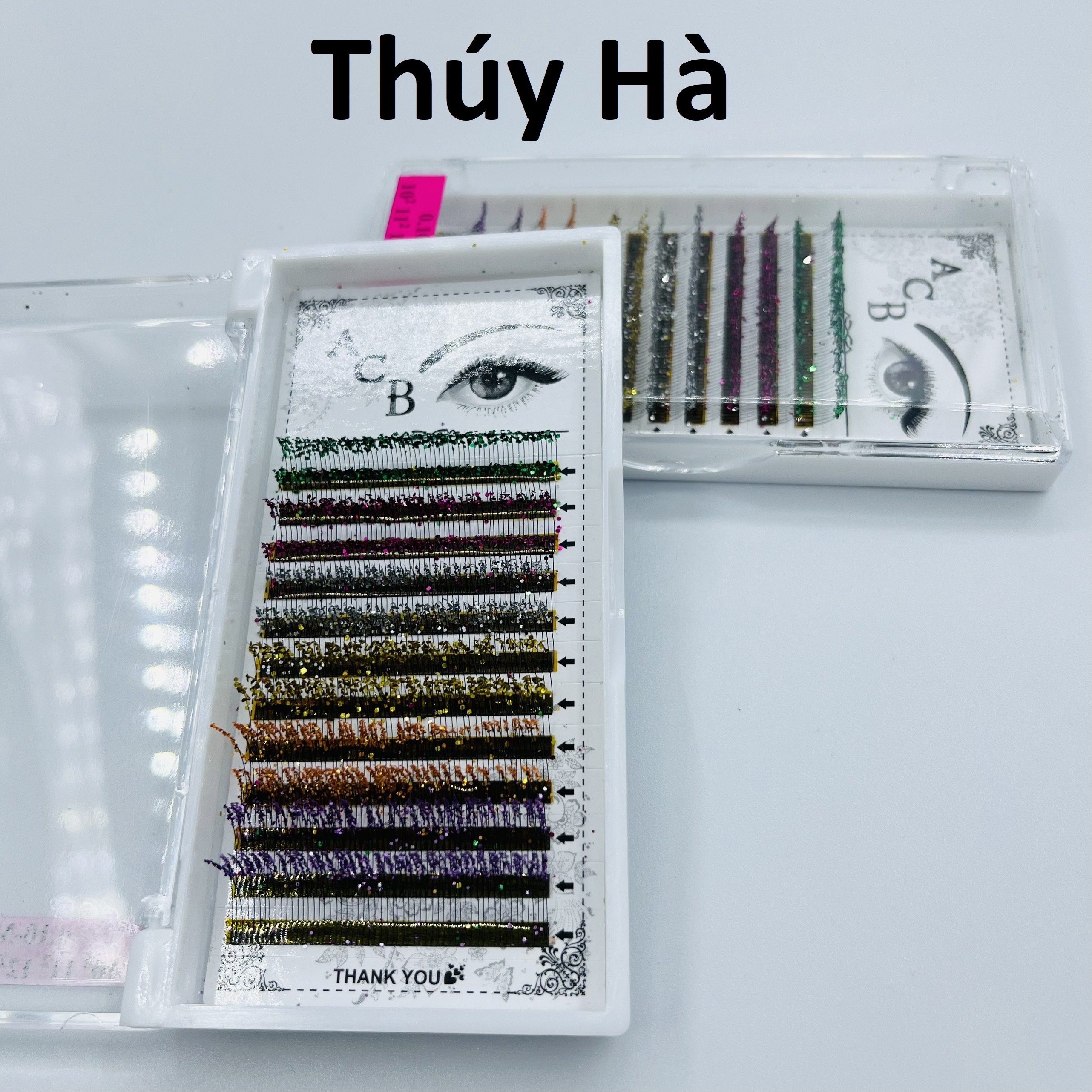 Mi kim tuyến mix màu 0.10_c/11mm- dụng cụ nối mi_thúy hà